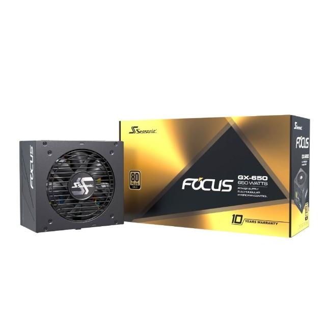 【Seasonic 海韻】FOCUS GX-650 金牌/全模 電源供應器(FOCUS GX650 金牌 全模 電源供應器)