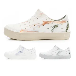 【PONY】STARRY 城市悠遊洞洞鞋 防水休閒鞋 中性款 男 女鞋(潑墨系列)