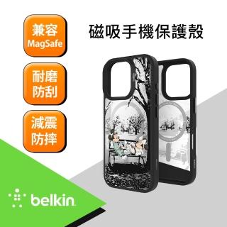 【BELKIN】iPhone 16 Pro 磁吸抗菌保護殼-迪士尼系列 米奇與米妮款(MSA023qcBS-DY)