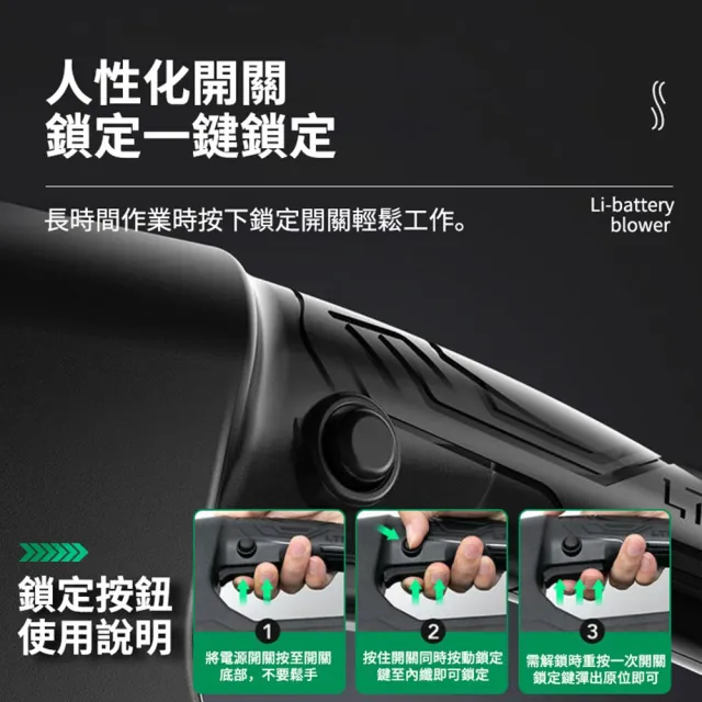 【Ogula 小倉】鼓風機 大功率 超強勁 無級變速 工業款-暴風機（十節兩電）6段調速(吹葉機/除塵器/吹風機)