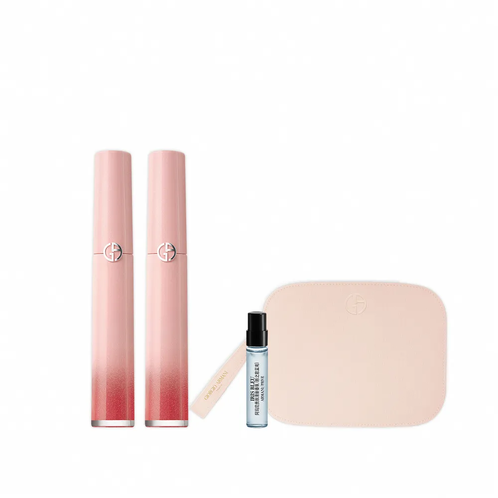 【ARMANI 亞曼尼】官方直營 霓虹幻彩限定唇萃雙入組(6.5ml/唇彩/唇釉/新品上市/GIORGIO ARMANI)