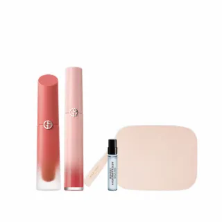 【ARMANI 亞曼尼】威尼斯霓虹限定唇彩組(威尼斯唇釉/霓虹唇萃/GIORGIO ARMANI/GA)