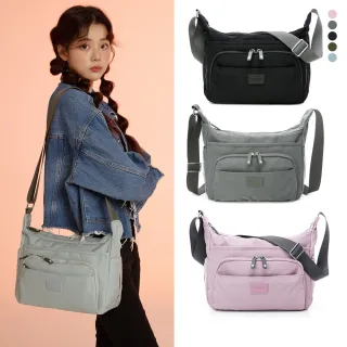 【金安德森】輕甜旅程 船形多隔層斜側包(多色任選)