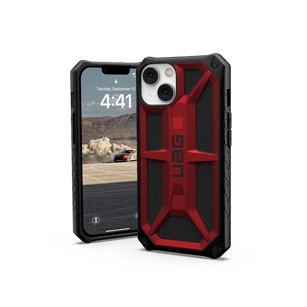 【UAG】iPhone 13/14 頂級版耐衝擊保護殼-紅金(UAG)