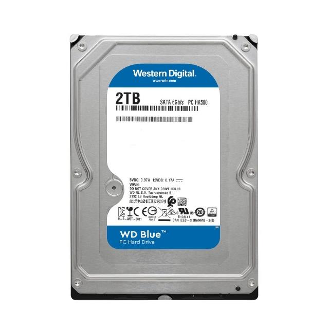 【WD 威騰】藍標 2TB 3.5吋 7200轉 256MB 桌上型內接硬碟(WD20EZBX)