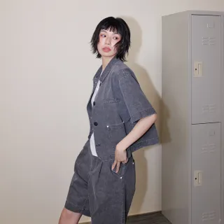 【gozo】A｜水洗雙口袋短版西裝外套(兩色)