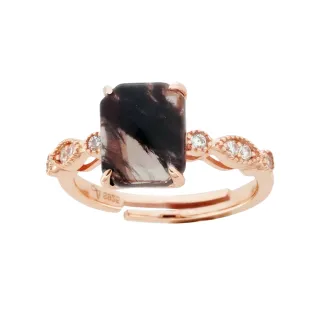 【幸福珠寶】Valentines冰透黑曜石｜絕美仕女戒指(冰島頂級黑曜石)