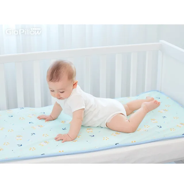 【GIO Pillow】中床 60×120cm 超透氣排汗嬰兒床墊 M號 送收納袋(嬰兒床墊 透氣床墊 可水洗床墊)