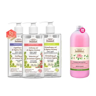 【Green Pharmacy草本肌曜】經典私密潔膚露3入團購組(300ml or 370ML 任選-蔓越莓/鼠尾草/茶樹/洋甘菊)