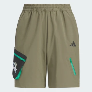 【adidas 愛迪達】運動短褲 吸濕排汗 童裝 JM7990