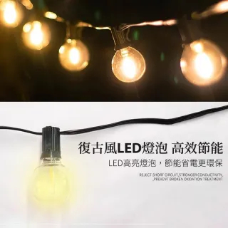 G40 燈串黑色/2入組(戶外燈串 燈串 led燈 燈條 露營燈 露營燈串 led 燈串 露營 裝飾燈串 露營燈)