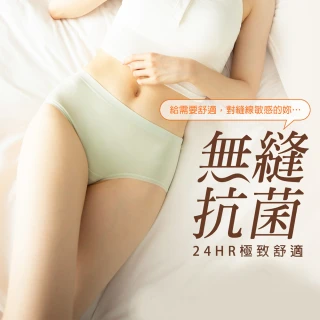 【蒂巴蕾】4件組-桑蠶絲無縫抗菌內褲 中腰 女(木漿棉 透氣舒適 超彈力 柔絲 大尺碼 女內褲 中高腰)