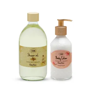 【SABON】官方直營 清潔修護二部曲自由配(沐浴油500ml+身體乳液200ml)