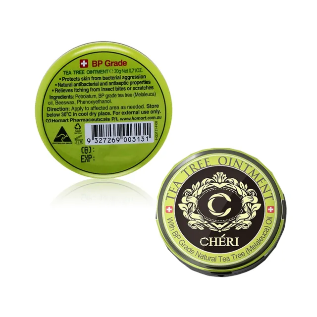 【澳洲 Cheri】茶樹軟膏(6入組 20克/罐)