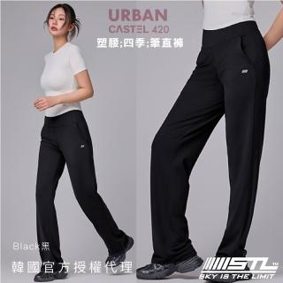 【STL】韓國瑜伽 URBAN Semi Wide Pants 女 運動機能 直筒 寬鬆 落地 長褲 彈性 快乾(Black黑)
