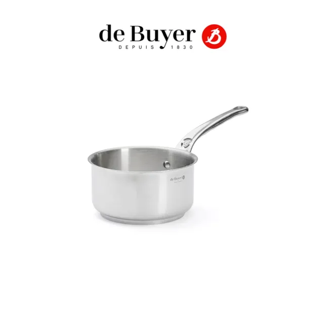 【de Buyer 畢耶】畢耶夫人系列 不鏽鋼單柄調理鍋16cm-適用IH爐