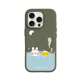 【RHINOSHIELD 犀牛盾】iPhone 16系列 SolidX 強化吸震緩衝防摔手機殼/泡溫泉(懶散兔與啾先生)