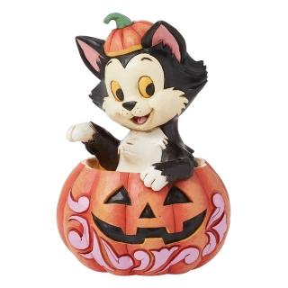【Enesco】精品雕塑 Disney 迪士尼 費加洛在萬聖節南瓜裡居家擺飾