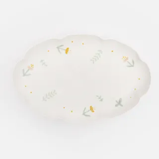 【hoi! 好好生活】小雛菊 陶瓷12吋橢圓長盤