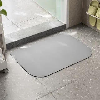 【hoi! 好好生活】懶角落珪藻土地墊灰色