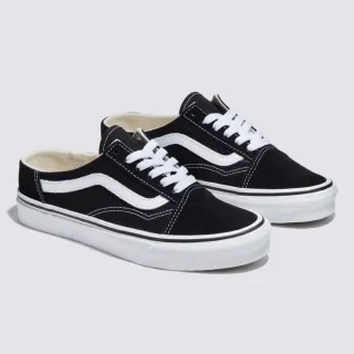 【VANS 官方旗艦】UA Old Skool Mule 黑白色懶人拖鞋/休閒鞋/帆布