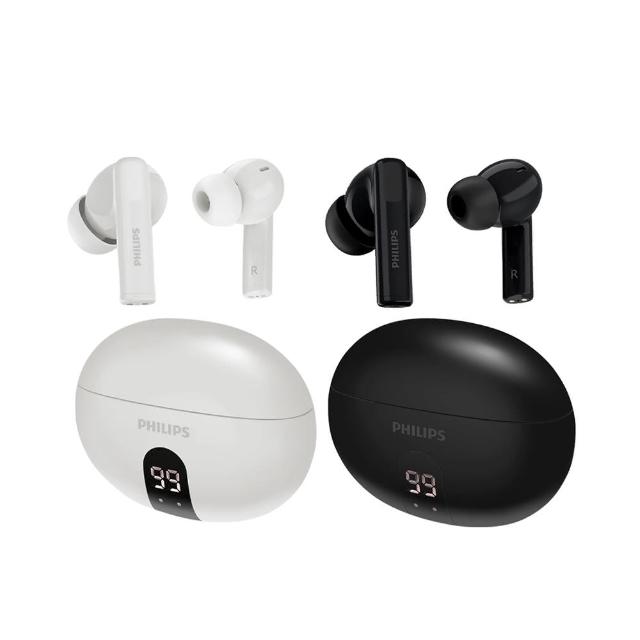 飛利浦 PHILIPS TAT3559 藍芽真無線耳機 耳塞式 防潑水 有麥克風 輕量39g 白色黑色一年保固