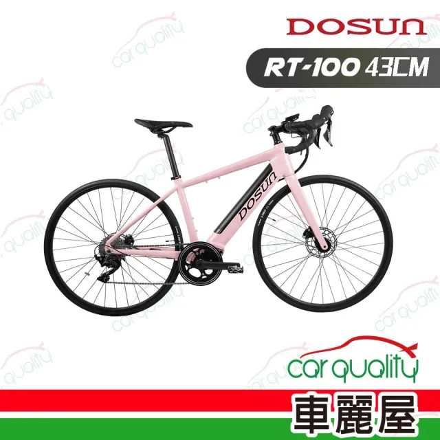 【DOSUN】電動輔助自行車/腳踏車 RT100 43CM 油壓碟 粉_送安裝(車麗屋)