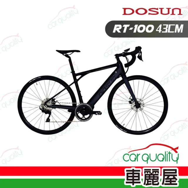 【DOSUN】電動輔助自行車/腳踏車 RT100 43CM 油壓碟 黑_送安裝(車麗屋)