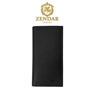 【ZENDAR】直播限定 限量1折 頂級小牛皮十字紋18卡對開長夾 尼亞系列 全新專櫃展示品