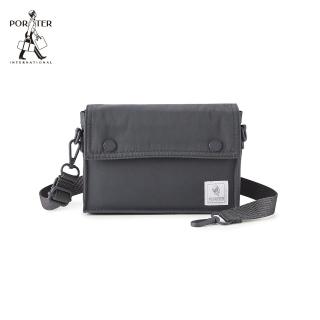 【PORTER INTERNATIONAL】機能輕靚MID斜背包(鐵礦灰)