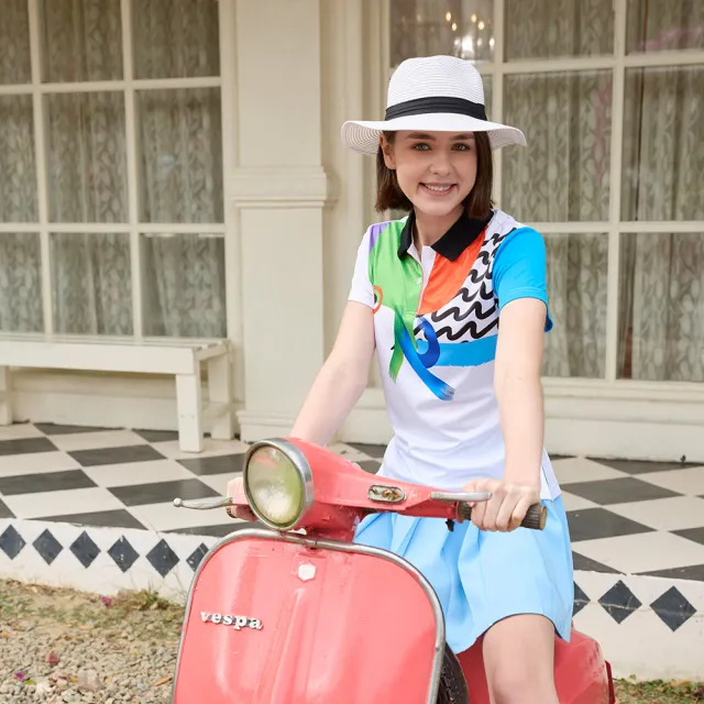 【LEIDOOE】細針雙面排汗布女短袖POLO衫(96261)