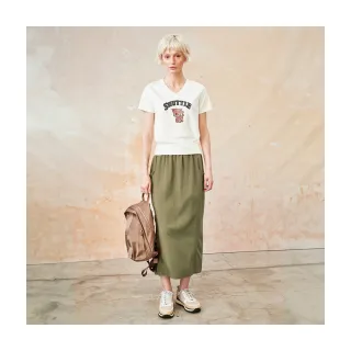 【Le Polka】麻料垂墜休閒長裙-女