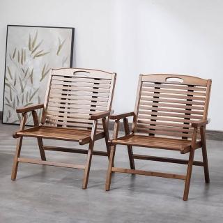 【HANACO】楠竹可折疊椅 大號折疊 休閒椅(靠背椅 戶外露營馬扎凳 便攜清涼椅 喝茶休閒小椅子)