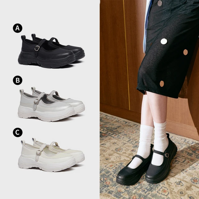 【ROCKFISH】FLATFORM STRAP MARYJANE 繫帶瑪莉珍運動鞋 鬆緊帶 舒適 多色 女鞋