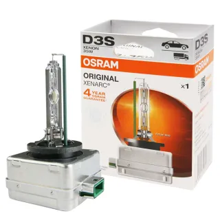 【Osram 歐司朗】D3S 原廠HID汽車燈泡 4300K(公司貨 / 保固四年)