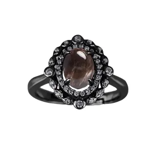 【幸福珠寶】新年快樂 黑曜石戒指(冰島頂級黑曜石)