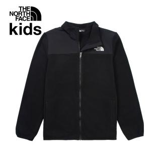 【The North Face】北面兒童黑色保暖抓絨外套｜8DU5JK3