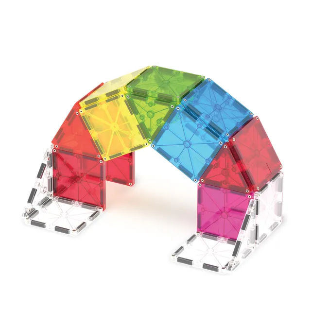 【Magna-Tiles】Combo磁力積木-110片城市大冒險(打造自己的都市/磁力片/STEAM 玩具/益智玩具)