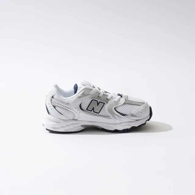 【NEW BALANCE】童鞋 小童 白銀色 緩震 彈性鞋帶 運動 休閒鞋 IZ530SB1