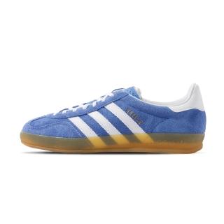 【adidas 愛迪達】Gazelle Indoor 女鞋 寶寶藍色 運動 德訓鞋 麂皮 板鞋 膠底 休閒鞋 HQ8717