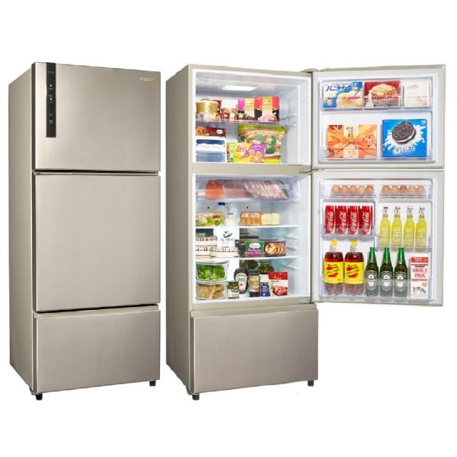 SAMPO聲寶 SR-B53DV-Y6 SAMPO聲寶 SR-B53DV-Y6 530L 三門變頻冰箱,銀色系設計,臺灣原廠製造,適閤家庭使用。機體尺寸 754x1855x766mm,重量92kg,提供大容量儲物空間。採用變頻馬達,110V/60Hz 電壓,耗電量僅300度/年,噪音值低至25.1dB,具第1級能源效率及節能標章,使用環保冷媒 R600a。三門左開設計,全機保固1年、壓縮機2年,含基本安裝服務。BSMI許可字號 R41A01,所有保固依聲寶官網及保證書為主。選購聲寶變頻冰箱,享受高效節能與耐用品質。