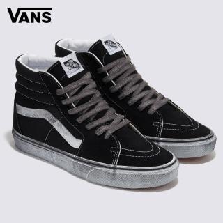 【VANS】官方旗艦 Stressed Sk8-Hi 黑色滑板鞋/休閒鞋