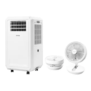 【DIKE】1+1超值組 冰風機 多功能移動式瞬涼水冷氣(HLE700WT)