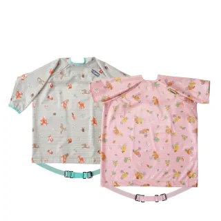 【英國BiBADO】防水嬰兒圍兜2件組(多款可選 副食品 自主進食 畫畫衣 吃飯圍兜)