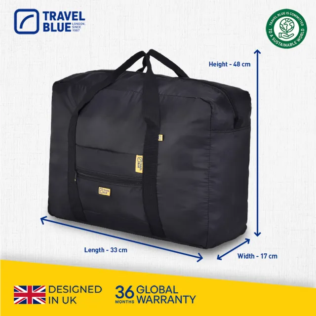 【Travel Blue 藍旅】旅行大容量摺疊手提袋 30L(行李袋 手提行李袋)