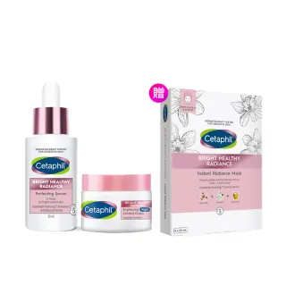 【Cetaphil 舒特膚】官方直營 BHR淨白系列逆齡保濕組(無瑕精華液30ml+淨白調理安撫霜50g)