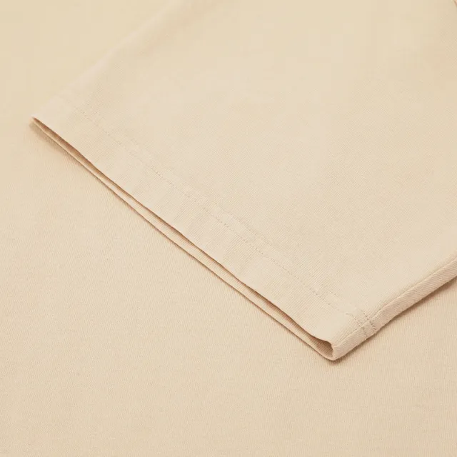 【CONVERSE】運動 休閒 短袖上衣 T恤 男上衣 WASHED TEE NATURAL IVORY(MCH624-W0L)