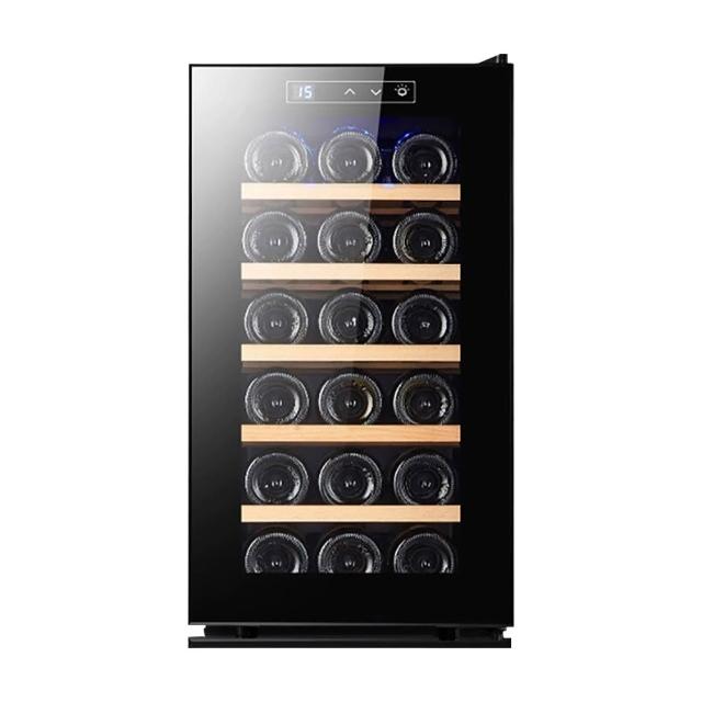 【Laptinc 拉普蒂尼】18瓶裝電子恆溫紅酒櫃 46L櫸木層架款酒櫃(冷藏冰箱 葡萄酒櫃 紅酒櫃 冷藏箱)