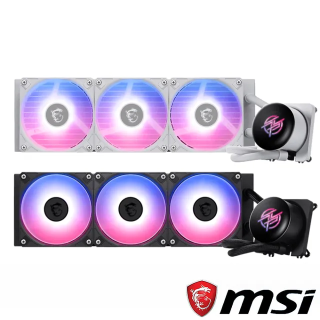 【MSI 微星】MPG CORELIQUID P13 360 WHITE 水冷風扇(INTEL/AMD/水冷散熱器)