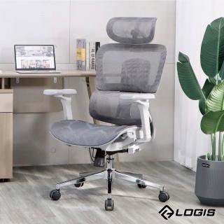 【LOGIS】頂級流光人體工學電腦椅 無腳抬(辦公椅)